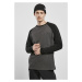 Raglan Contrast LS - charcoal/black