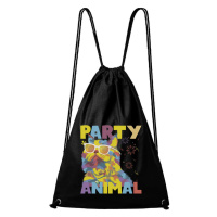 DOBRÝ TRIKO Bavlněný batoh s potiskem Party animal Barva: Černá
