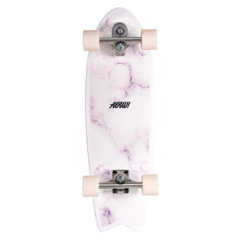 SURFSKATE AKAW Marble Wave White - bílá