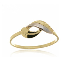 Dámský prsten ze žlutého a bílého zlata PR0393 + DÁREK ZDARMA