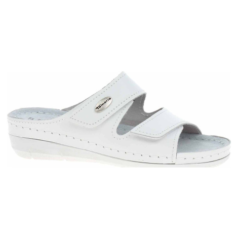 Tamaris Dámské pantofle 1-27510-41 white leather Bílá