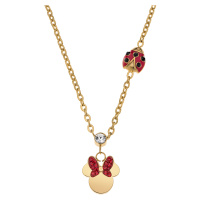 Disney Slušivý pozlacený náhrdelník s přívěsky Minnie Mouse N600605YRRL-157.CS