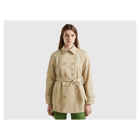 Benetton, Double-breasted Short Trench Coat United Colors of Benetton