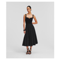 Sukně karl lagerfeld embroidery skirt black