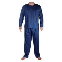 Vlastimil dlouhé pyžamo pánské V2337 tmavě modrá