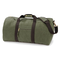 Quadra Plátěná vintage cestovní taška QD613 Vintage Military Green