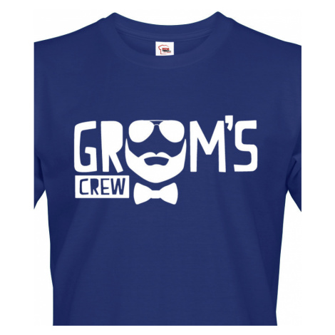 Pánské tričko na rozlučku Grooms crew BezvaTriko