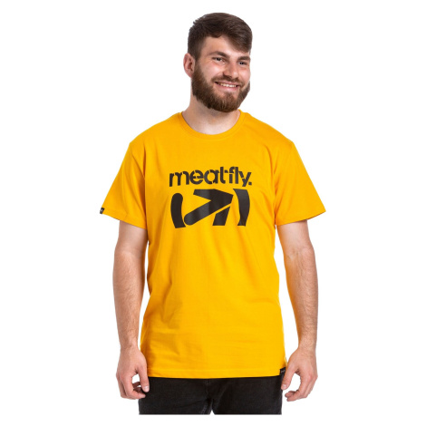 Meatfly pánské tričko Podium Deep Yellow | Žlutá