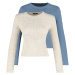 Trendyol Indigo-Stone 2dílný pletený svetr