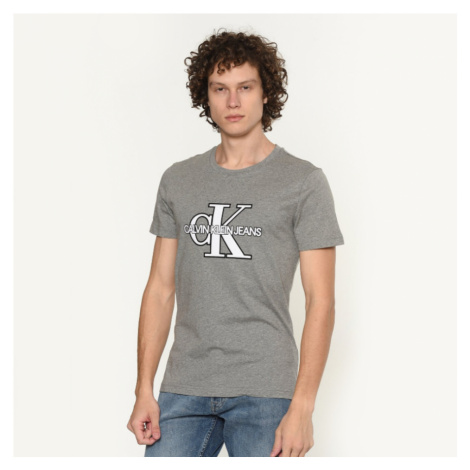 Calvin Klein pánské šedé tričko Monogram
