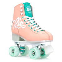 Rio Roller Script Adults Quad Skates - Peach / Green - UK:9A EU:43 US:M10L11