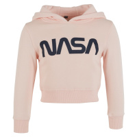 Dětská NASA Cropped Hoody růžová