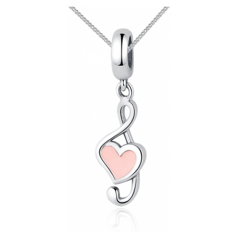 Linda's Jewelry Stříbrný náhrdelník Láska k Hudbě Ag 925/1000 INH112