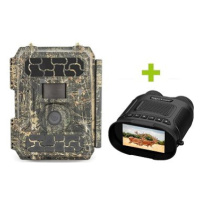 Fotopast OXE Panther 4G a binokulární noční vidění OXE DV29 + 32GB SD karta, SIM karta a 12 ks b