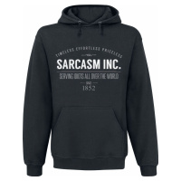Sprüche Sarcasm Inc. Mikina s kapucí černá