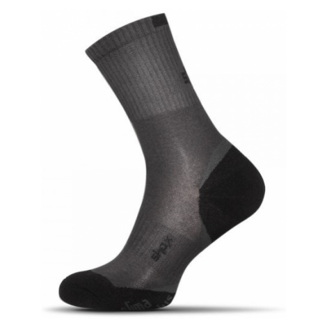 Buďchlap Bavlněné pánské ponožky v šedé barvě Clima Plus