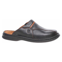 Josef Seibel Pánské pantofle 10999 26611 schwarz-cognac Černá