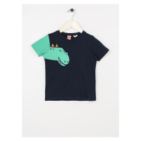 Koton Navy Blue Baby T-shirt with Print 3smb10016tk