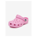 Růžové holčičí pantofle Crocs