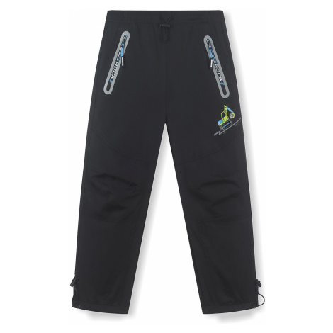 Chlapecké šusťákové kalhoty, zateplené - KUGO DK7093m, černá Barva: Černá