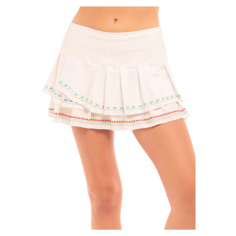 Dámská sukně Lucky in Love Sahara Pleat Tier Skirt White S
