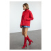 Trendyol Red Button Detailed Soft Texture Regular Short Coat