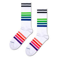 Ponožky Happy Socks Street Stripe Sneaker Sock bílá barva, P000708