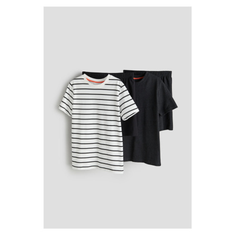 H & M - Balení: 2 žerzejová pyžama - černá H&M