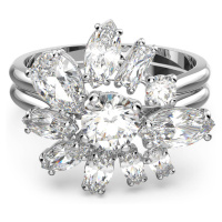 Swarovski Třpytivý prsten s krystaly Gema 564466 55 mm