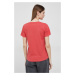 Bavlněné tričko Pepe Jeans Wendy V Neck červená barva