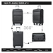 British Traveller set 3 kufrů s TSA zámkem 40/75/117L - černá