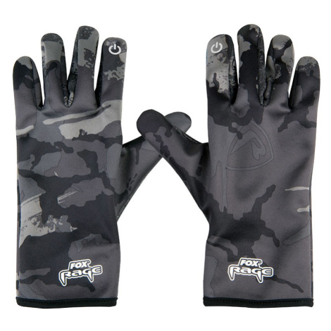Fox rage rukavice thermal camo gloves - xl