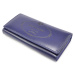 Kožená dámská peněženka modrá