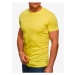 Žluté pánské basic tričko Edoti