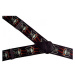 MTHDR Kšandy Suspenders Fire Skull černá