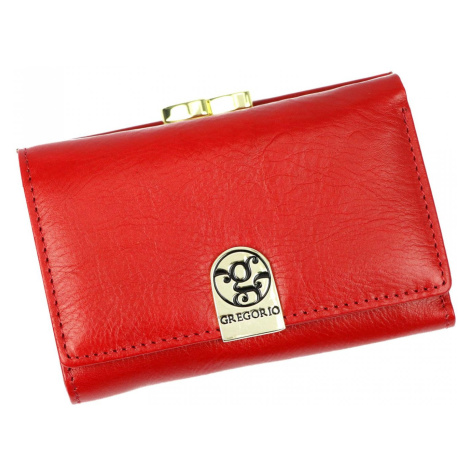 Trendy dámská kožená peněženka Juana, červená GREGORIO