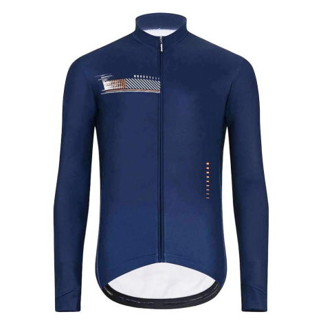 HOLOKOLO Cyklistický dres s dlouhým rukávem zimní - VIBES WINTER - modrá