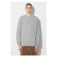 Bavlněná mikina Fjallraven 1960 Logo pánská, šedá barva, melanžová, F87163.020.999