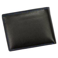 Pánská kožená peněženka Wild 125602 černá / modrá