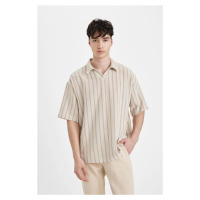 DEFACTO Oversize Fit Polo Neck Short Sleeve Shirt