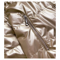 Lesklá dámská oversize bunda v barvě model 15264926 - 6&8 Fashion