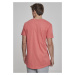 Pánské tričko krátký rukáv // Urban Classics Shaped Long Tee coral