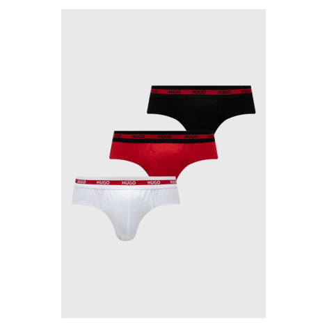 Spodní prádlo HUGO 3-pack pánské, červená barva, 50492378 Hugo Boss