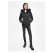 Černá dámská prošívaná zimní bunda s kapucí Calvin Klein Jeans