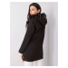 Černý dámský kabát s kapucí YP-PL-cwd0453.95P-black