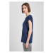 Ladies Extended Shoulder Tee - darkblue