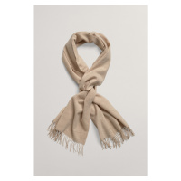 ŠÁLA GANT D2. WOOL SOLID WOVEN SCARF hnědá