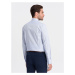 Ombre Clothing Zajímavá jasně modrá košile s trendy vzorem V7 SHCS-0156