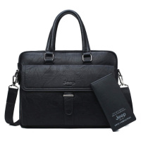 Elegantní kožená taška na notebook styl office