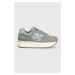 Sneakers boty New Balance WL574ZDB šedá barva